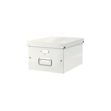 SCATOLA ARCHIVIO MEDIA CLICKSTORE BIANCO METAL