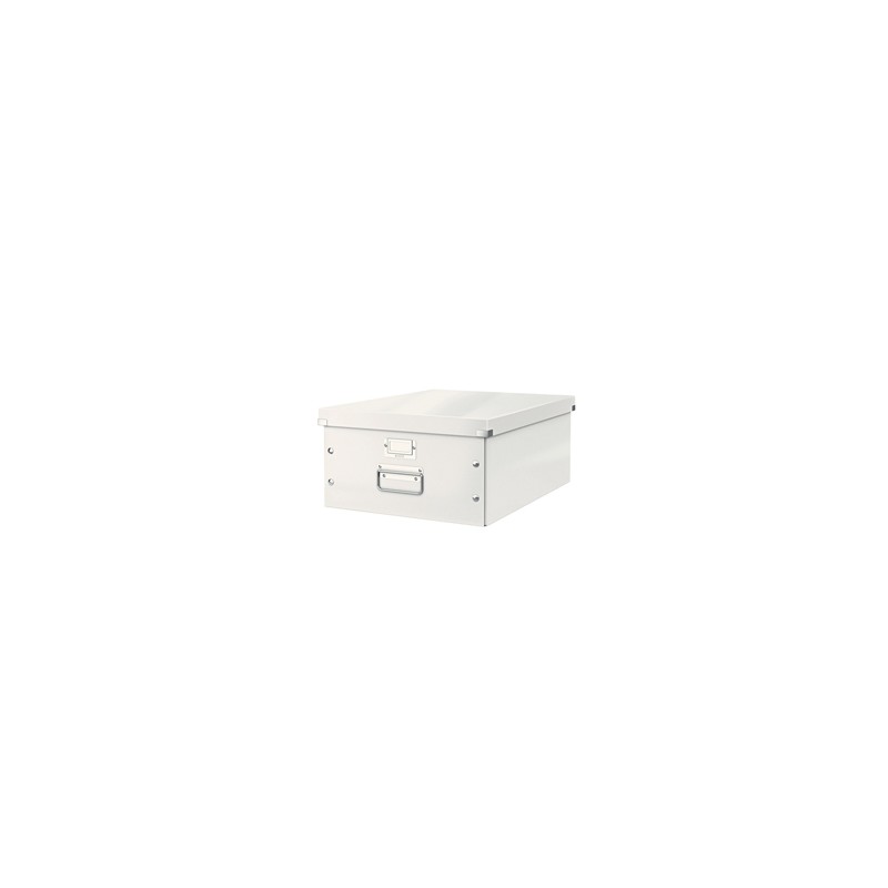 SCATOLA ARCHIVIO GRANDE CLICKSTORE BIANCO METAL