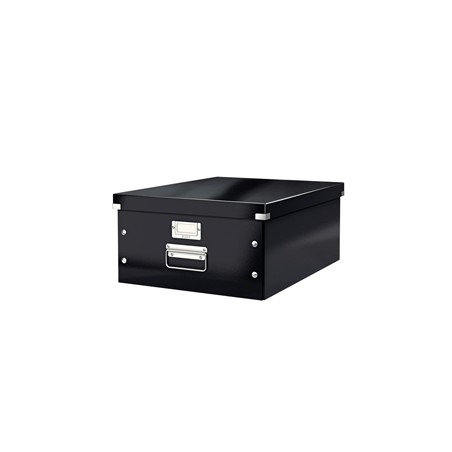 SCATOLA ARCHIVIO GRANDE CLICKSTORE NERO METAL