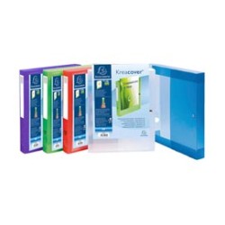 CARTELLE ARCHIVIO PERSONALIZ. IN PP 24x32X4CM COLORI ASS. KREACOVER - Conf da 5 pz.