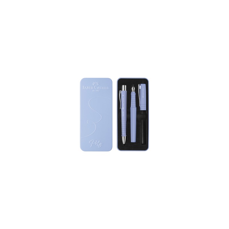 Set stilo B Poly Pen + sfera 0,7mm Poly Ball fusto pale iris Faber Castell