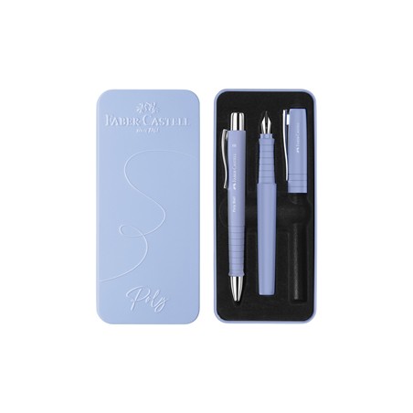 Set stilo B Poly Pen + sfera 0,7mm Poly Ball fusto pale iris Faber Castell