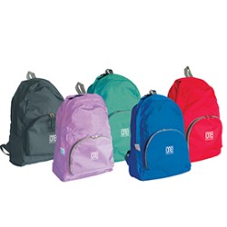 Zainetto ripiegabile colori assortiti One Color Blasetti - Conf da 10 pz.