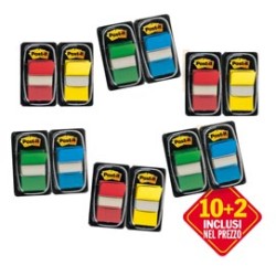 PROMO PACK 10+2 Post-it INDEX 680 COLORI ASS.