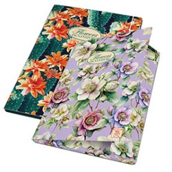 Cartella con elastico 26x35,5x1,2cm Pigna Nature Flowers - Conf da 6 pz.
