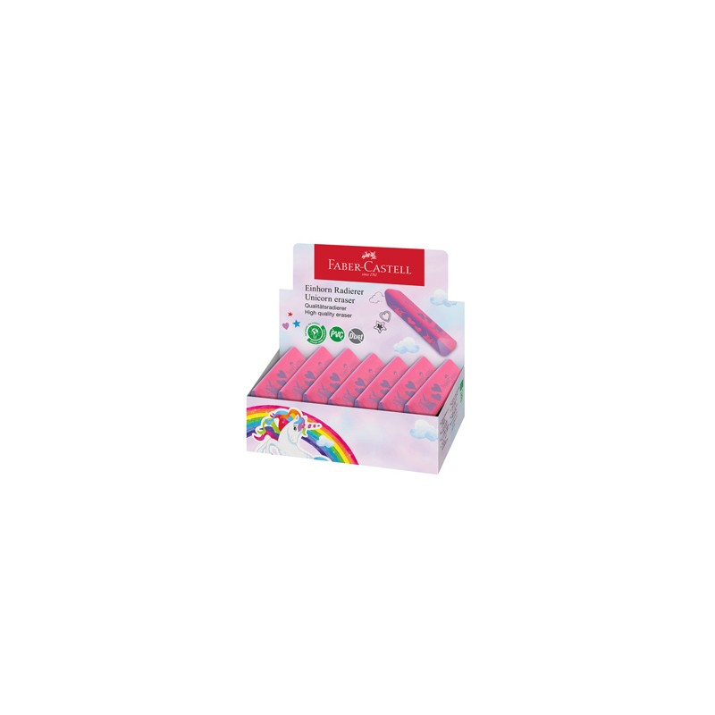 Expo 15 gomma triangolare unicorno colori assortiti Faber Castell