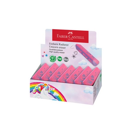 Expo 15 gomma triangolare unicorno colori assortiti Faber Castell