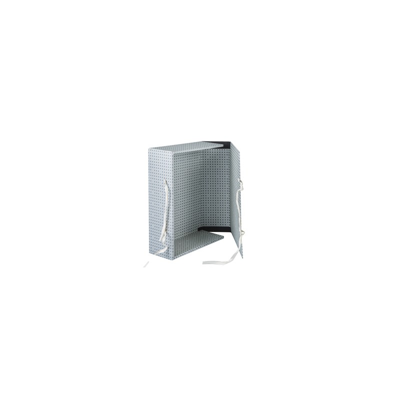 SCATOLA ARCHIVIO IN LEGNO  C/FETTUCCIA 38X27CM DORSO 12