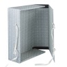 SCATOLA ARCHIVIO IN LEGNO  C/FETTUCCIA 38X27CM DORSO 12