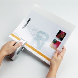 CARTELLINA A4 Durabind BIANCO per RILEGATURA A PUNTI 2250 DURABLE - Conf da 25 pz.