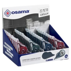 Display 36pz Correttore a nastro 20 Metri 5mmx20mt involucro colori ass. Urban O
