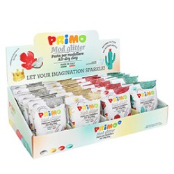 Expo 24 panetti 250gr Mod glitter colori assortiti Primo