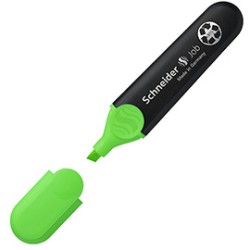 Evidenziatore JOB PPL 1-5mm verde SCHNEIDER - Conf da 10 pz.