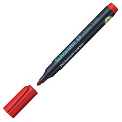 Marcatore MAXX 130 permanente punta conica rosso SCHNEIDER - Conf da 10 pz.