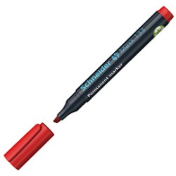 Marcatore MAXX 133 permanente punta scalpello rosso SCHNEIDER - Conf da 10 pz.