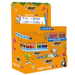 Espositore 24 astucci Kids Stripes + 25 astucci Kids Triangle Bic