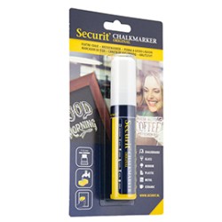 Blister 1 marcatore a gesso liquido punta maxi bianco SECURIT
