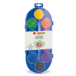ASTUCCIO 10 PASTIGLIE ACQUERELLI JUMBO 44mm PRIMO