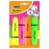 Astuccio 4 evidenziatori Flat colori assortiti fluo BIC