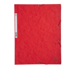 CARTELLA CON ELASTICO 24x32CM ROSSO CARTONCINO LUSTRE 425gr - Conf da 25 pz.
