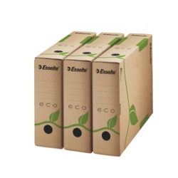 Scatola archivio ECOBOX dorso 80mm 327x233mm ESSELTE - Conf da 25 pz.