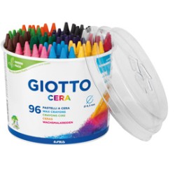 BARATTOLO 96 PASTELLI CERA 90mm  8.5mm GIOTTO