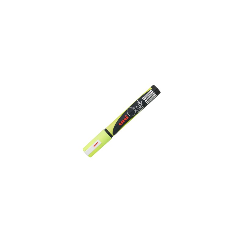 Marcatore a gesso liquido UNI CHALK p.tonda giallo fluo UNI MITSUBISHI