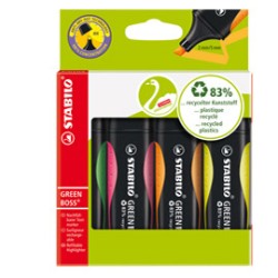 ASTUCCIO 4 EVIDENZIATORE STABILO 83recycled assortiti