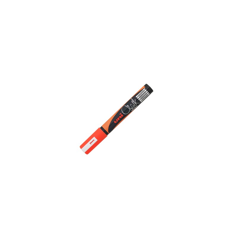 Marcatore a gesso liquido UNI CHALK p.tonda arancio fluo UNI MITSUBISHI