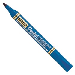 MARCATORE PERMANENTE N850 BLU PUNTA TONDA AMIKO - Conf da 12 pz.
