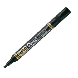 MARCATORE PERMANENTE N860 NERO PUNTA SCALPELLO AMIKO PENTEL - Conf da 12 pz.