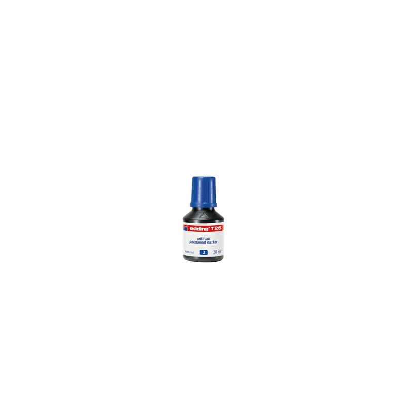 RICARICA INCHIOSTRO PERMANENTE 30ML T25 BLU EDDING