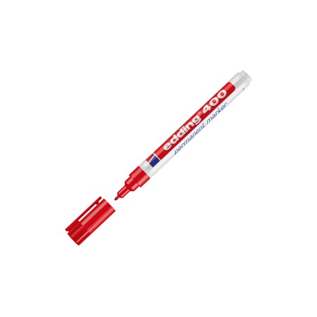 Marcatore permanente EDDING 400 punta conica rosso - Conf da 10 pz.