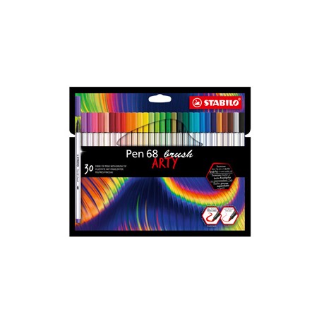 Astuccio 30 pennarelli PEN 68 Brush ARTY Line Stabilo