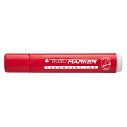MARCATORE TRATTO MARKER ROSSO P.TONDA - Conf da 12 pz.