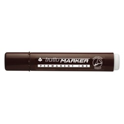 MARCATORE TRATTO MARKER MARRONE P.TONDA - Conf da 12 pz.