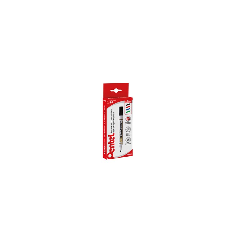 TASCHETTA 4 MARCATORE WHITE BOARD MW85 PUNTA TONDA AMIKO PENTEL