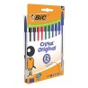 Scatola 10 penne sfera Cristal Original punta 1,0mm colori assortiti Bic