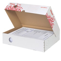 Scatola archivio SPEEDBOX dorso 80mm 35x25x8cm apertura totale ESSELTE - Conf da 25 pz.