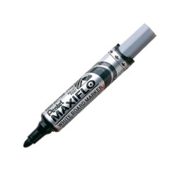 Marcatore per lavagne punta conica 6mm nero MaxiFlo Pentel - Conf da 12 pz.
