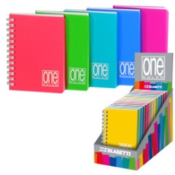 MICROQUADERNO SPIRALATO PPL 8x12cm A7 80fg+1 80gr 1rigo ONE COLOR BLASETTI - Conf da 14 pz.
