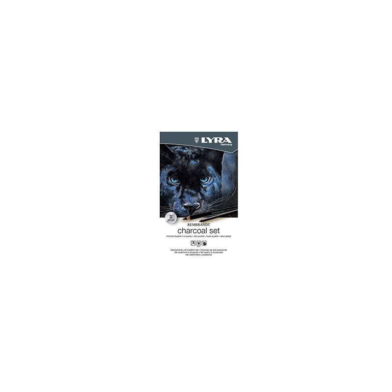 ASTUCCIO METALLO assortimento REMBRANT CHARCOAL SET LYRA