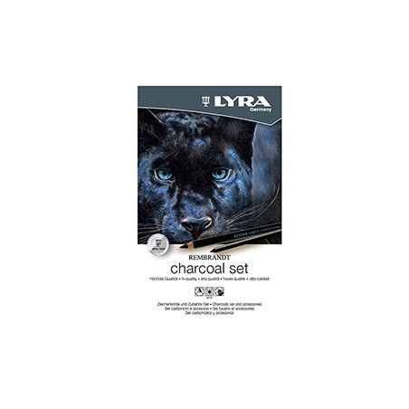 ASTUCCIO METALLO assortimento REMBRANT CHARCOAL SET LYRA