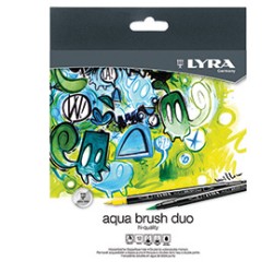 ASTUCCIO 12 PENNARELLI AQUA BRUSH DUO LYRA