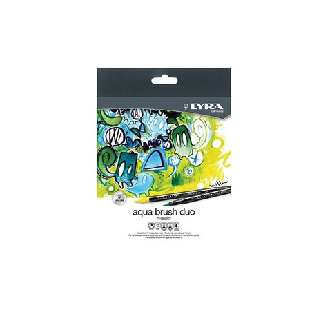ASTUCCIO 12 PENNARELLI AQUA BRUSH DUO LYRA