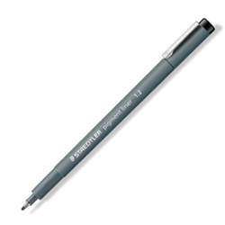 Pennarello Pigment Liner 308 nero 1,2mm Staedtler - Conf da 10 pz.