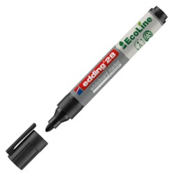 MARCATORE NERO PER LAVAGNE BIANCHE EDDING 28 ECOLINE TRATTO 1,5 - 3,00mm - Conf da 10 pz.