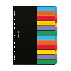 SEPARATORE A4 DOX a 12 TASTI NEUTRI COLORATI (delist)