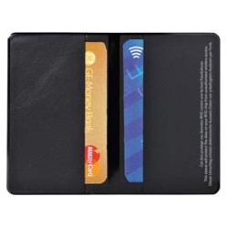 HIDENTITY Doppio 95x60mm per bancomat /carta di credito NERO Exacompta - Conf da 10 pz.
