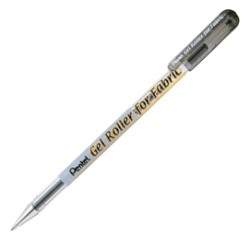 Roller gel per tessuto 1,0mm inchiostro permanente nero PENTEL - Conf da 12 pz.